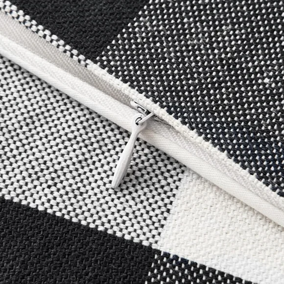 HiEnd Camille Buffalo Black and Natural Buffalo Check  Duvet Bedding Set - Picture 7 of 8